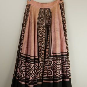 Vintage 1950's Hand painted circle skirt